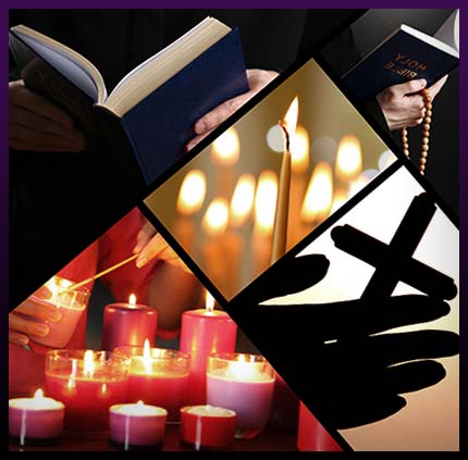 Home consecration white magic candle spell