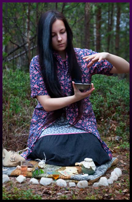Pagan magic ritual Pagan magic ritual