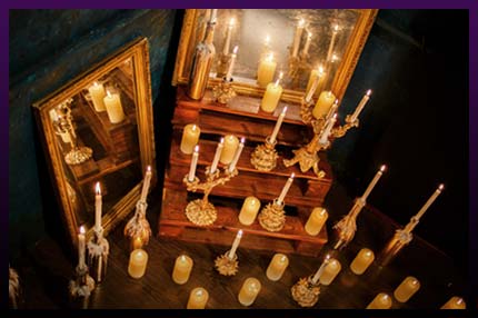 Magic protection candles