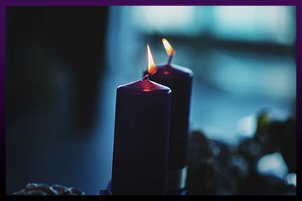 Love spells on a candle