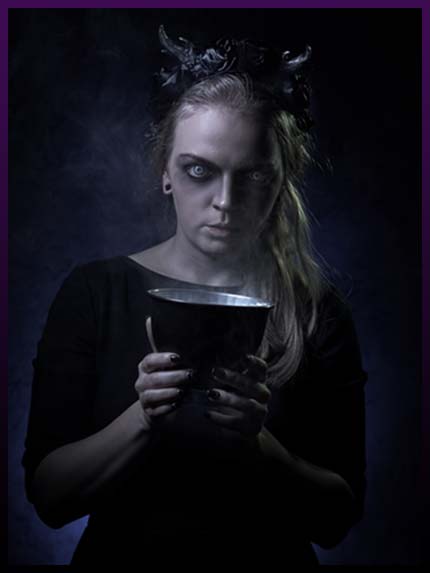 Casting curses with book Casting curses with book