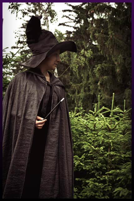 Witch casting Evil eye curse Witch casting Evil eye curse