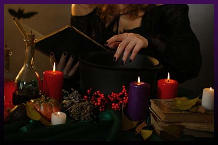 Black candle spell for love