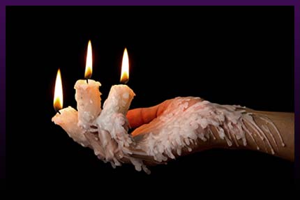 Business curse with candles Business curse with candles