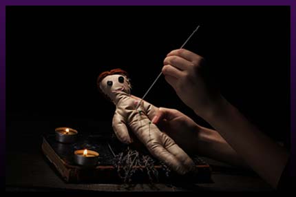 Make black ritual of love with doll Make black ritual of love with doll