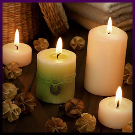Magic lottery spell candles
