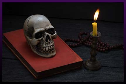 Break up a couple with skull and black magic