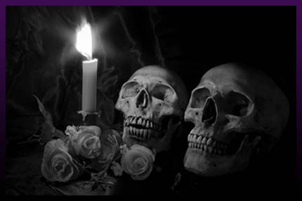 Black magic skull break up spells